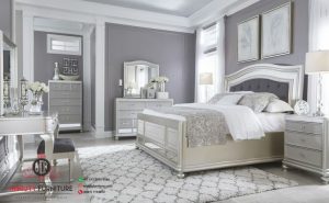 set kamar tidur model classic modern putih luxury wood jepara