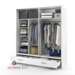 model lemari pakaian minimalis modern kayu